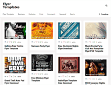 Tablet Screenshot of freepsdflyertemplates.com